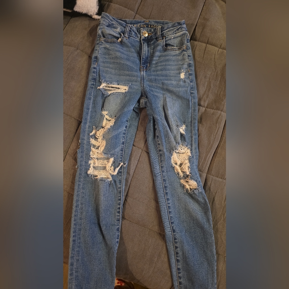 AMERICAN EAGLE CURVY HIGH WAISTED JEGGING | SIZE 0